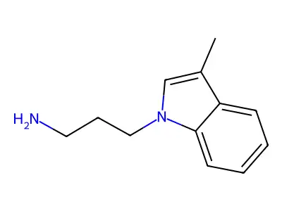 1H-Indole-1-propanamine, 3-methyl- structure