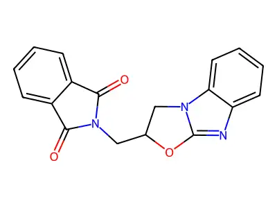Phthalimide, N-((2,3-dihydrobenzimidazo(1,2-b)oxazol-2-yl)methyl)- structure