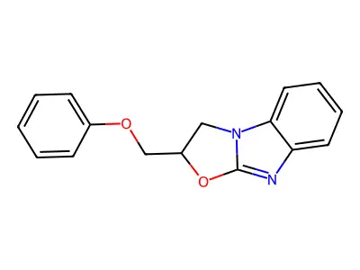 Benzimidazo(1,2-b)oxazole, 2,3-dihydro-2-(phenoxymethyl)- structure