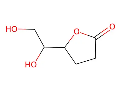 5-(1,2-Dihydroxyethyl)dihydrofuran-2-one structure