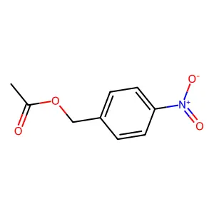 Benzenemethanol, 4-nitro-, 1-acetate structure