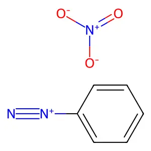 苯重氮硝酸盐(1:1) structure