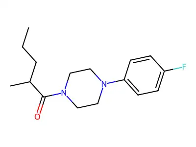 1-[4-(4-Fluorophenyl)piperazin-1-yl]-2-methylpentan-1-one structure