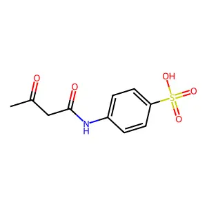 4-(3-oxobutanoylamino)benzenesulfonic acid structure