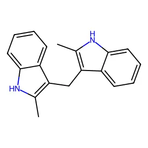 2-methyl-3-[(2-methyl-1H-indol-3-yl)methyl]-1H-indole structure