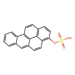 Benzo(a)pyrene, 3-hydroxy-, sulfate structure