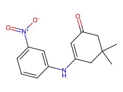5,5-Dimethyl-3-(3-nitroanilino)-2-cyclohexen-1-one structure
