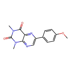 6-(4-Methoxyphenyl)-1,3-dimethylpteridine-2,4-dione structure