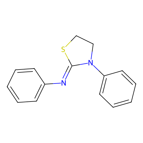 N,3-diphenyl-1,3-thiazolidin-2-imine structure