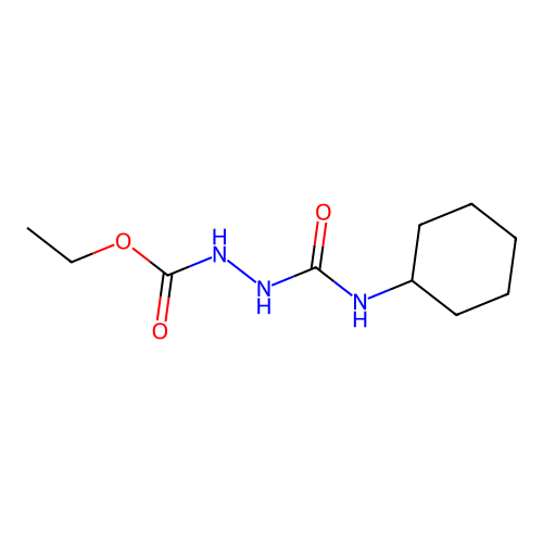 ethyl N-(cyclohexylcarbamoylamino)carbamate structure