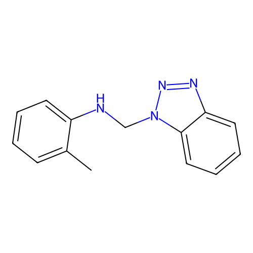 N-(1H-benzotriazol-1-ylmethyl)-2-methylaniline structure