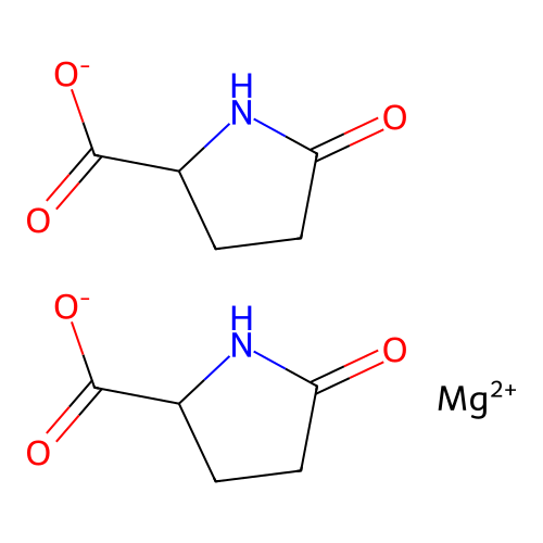 Magnesium pyrrolidone carboxylate structure