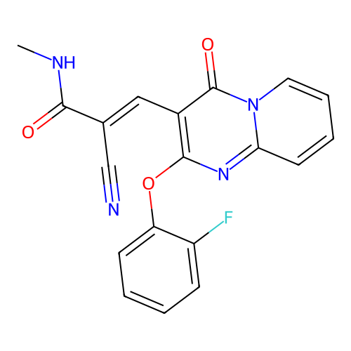 C19H13FN4O3 structure