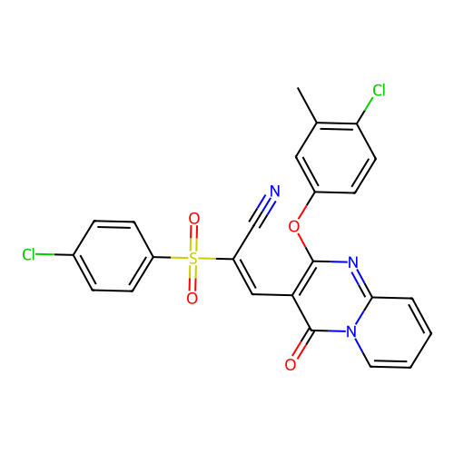 C24H15Cl2N3O4S structure