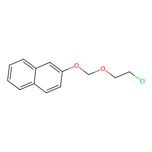 2-[(2-Chloroethoxy)methoxy]naphthalene structure
