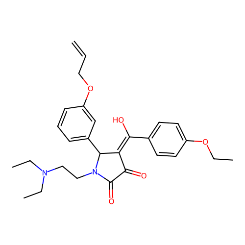 5-(3-(allyloxy)phenyl)-1-(2-(diethylamino)ethyl)-4-(4-ethoxybenzoyl)-3-hydroxy-1H-pyrrol-2(5H)-one structure