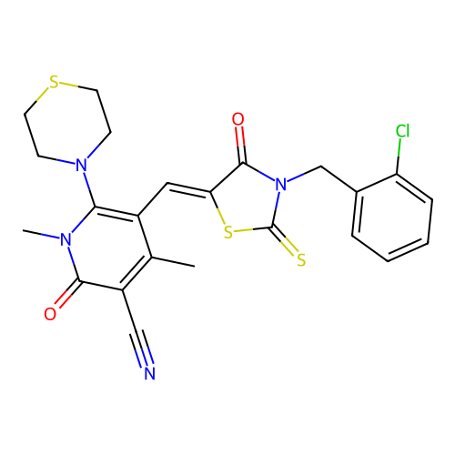 C23H21ClN4O2S3 structure