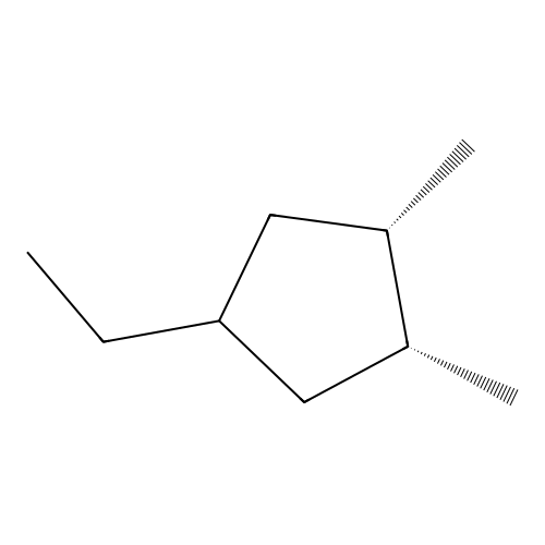 1-cis-2-Dimethyl-cis-4-ethylcyclopentane structure