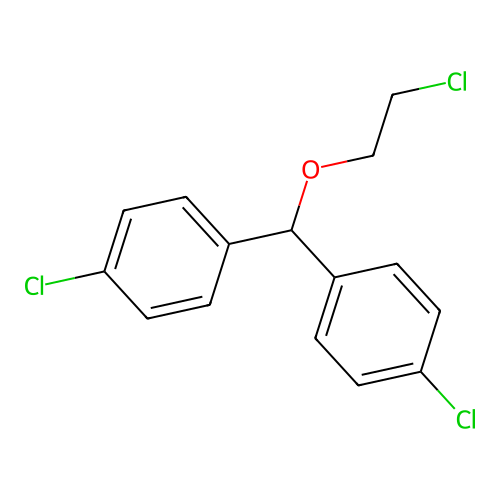 1-Chloro-4-[2-chloroethoxy-(4-chlorophenyl)methyl]benzene structure