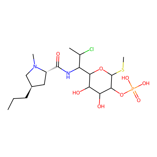 磷酸克林霉素 structure