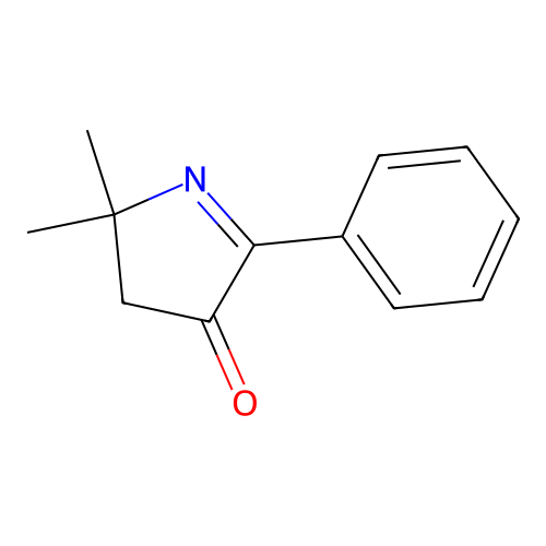 5,5-Dimethyl-2-phenyl-1-pyrrolin-3-one structure