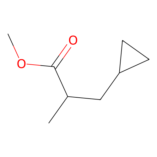 Methyl 2-methyl-3-cyclopropylpropanoate structure