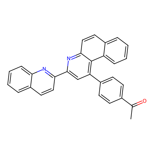 1-(4-(3-(Quinolin-2-yl)benzo[f]quinolin-1-yl)phenyl)ethanone structure