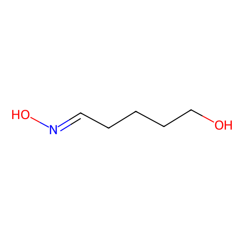 Pentanal, 5-hydroxy-, oxime structure