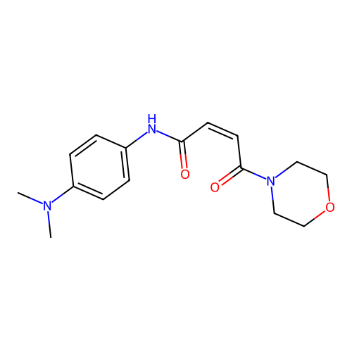 (Z)-N-(4-(dimethylamino)phenyl)-4-morpholino-4-oxobut-2-enamide structure