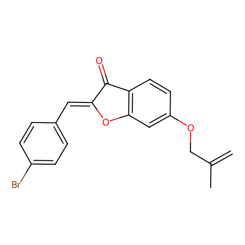 2-[(4-Bromophenyl)methylene]-6-(2-methylprop-2-enyloxy)benzo[b]furan-3-one structure