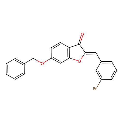 2-[(3-Bromophenyl)methylene]-6-(phenylmethoxy)benzo[b]furan-3-one structure