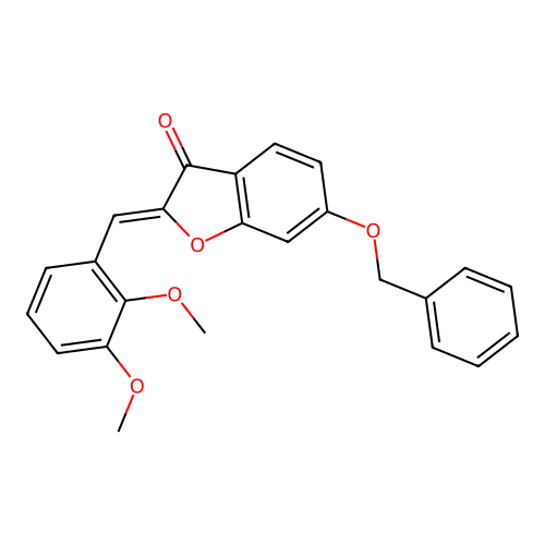 2-[(2,3-Dimethoxyphenyl)methylene]-6-(phenylmethoxy)benzo[b]furan-3-one structure