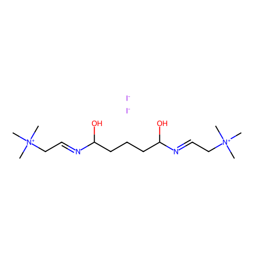 Ammonium, glutarylbis(iminoethylene)bis(trimethyl-, diiodide structure