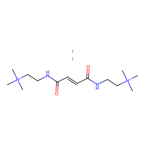 Ammonium, vinylenebis(carbonylimino)diethylenebis(trimethyl-, diiodide structure