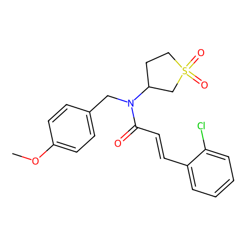 C21H22ClNO4S structure