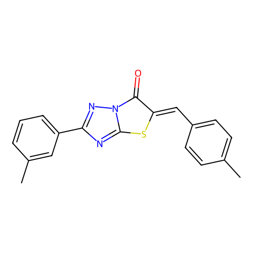 (Z)-5-(4-methylbenzylidene)-2-(m-tolyl)thiazolo[3,2-b][1,2,4]triazol-6(5H)-one structure