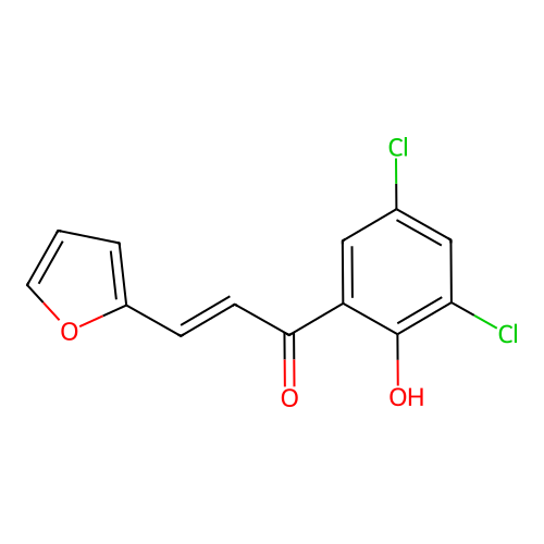 1-(3,5-Dichloro-2-hydroxyphenyl)-3-(2-furyl)prop-2-en-1-one structure