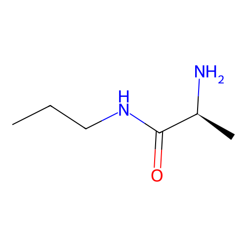 Propanamide, 2-amino-N-propyl-, (S)- structure