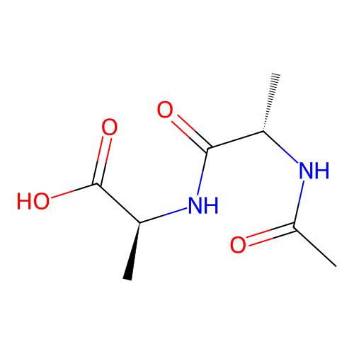 Acetylalanylalanine structure