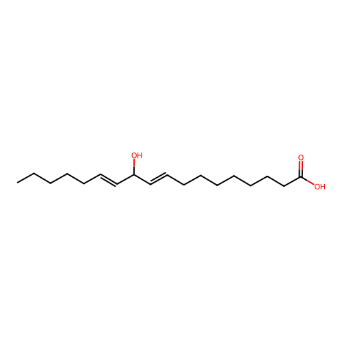 11-Hydroxyoctadeca-9,12-dienoic acid structure