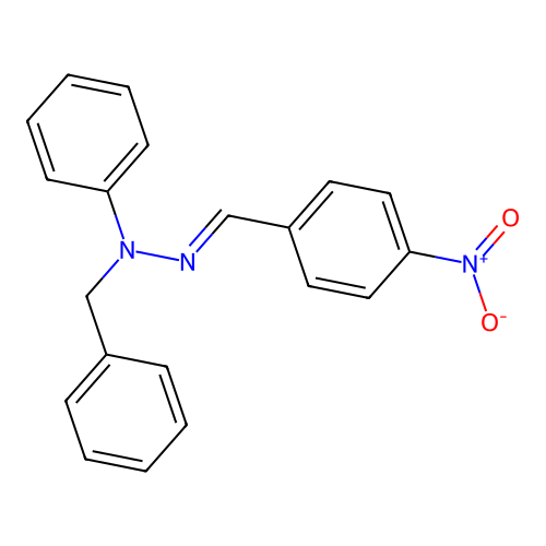 4-Nitrobenzaldehyde benzyl(phenyl)hydrazone structure