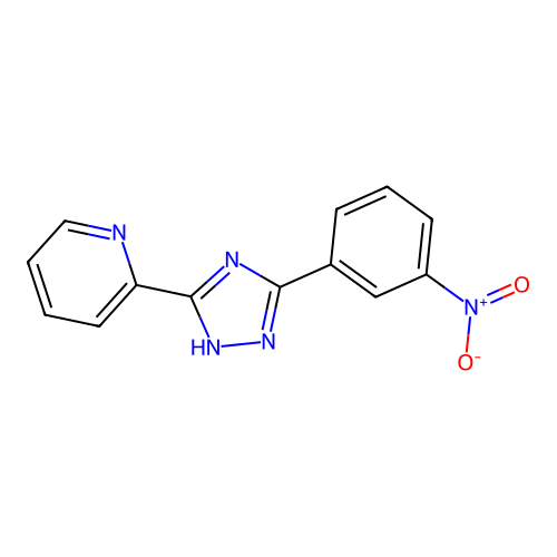 2-[5-(3-nitrophenyl)-1H-1,2,4-triazol-3-yl]pyridine structure