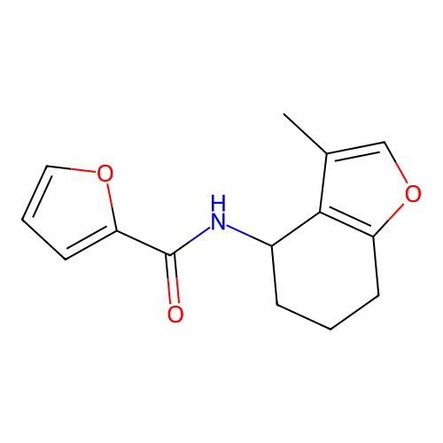 N-(3-methyl-4,5,6,7-tetrahydro-1-benzofuran-4-yl)furan-2-carboxamide structure