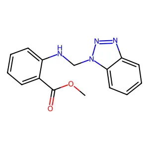 Methyl 2-[(1H-benzotriazol-1-ylmethyl)amino]benzoate structure