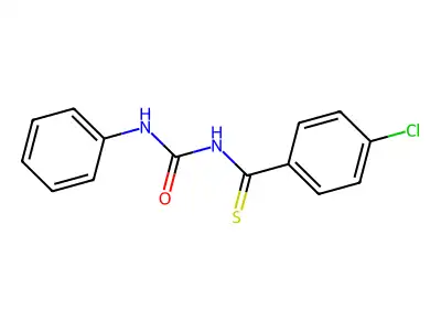 Benzenecarbothioamide, 4-chloro-N-[(phenylamino)carbonyl]- structure