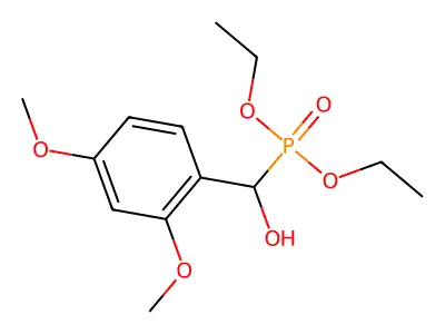 Diethoxyphosphoryl-(2,4-dimethoxyphenyl)methanol structure