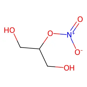 甘油2-单硝酸酯 structure