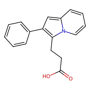 3-(2-Phenylindolizin-3-yl)propanoic acid structure