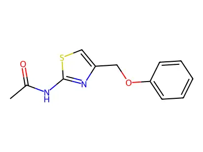 N-[4-(phenoxymethyl)-1,3-thiazol-2-yl]acetamide structure
