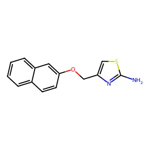 4-[(2-Naphthyloxy)methyl]-1,3-thiazol-2-amine structure